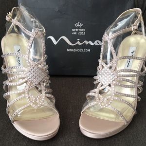 Nina Dress sandal champagne color